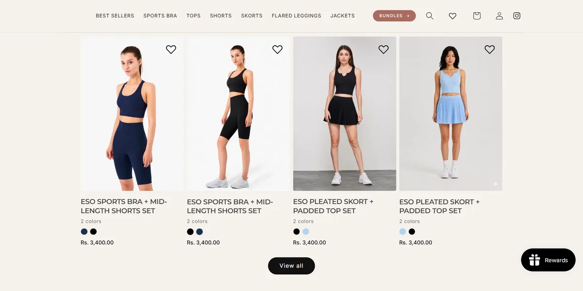 The rebuilt storefront homepage: cleaner layout and clearer calls to action